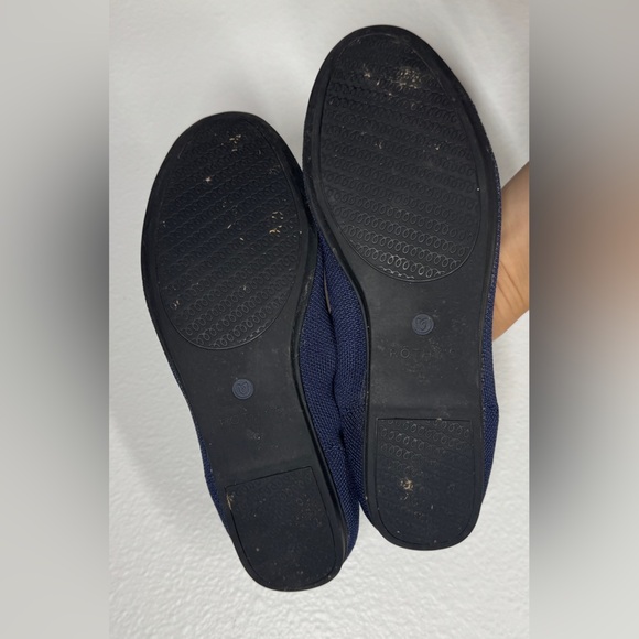 Rothy’s The Point Knit Navy Blue Fabric Ballet Flat Rounded Toe Loafers Size 9 - Picture 14 of 15